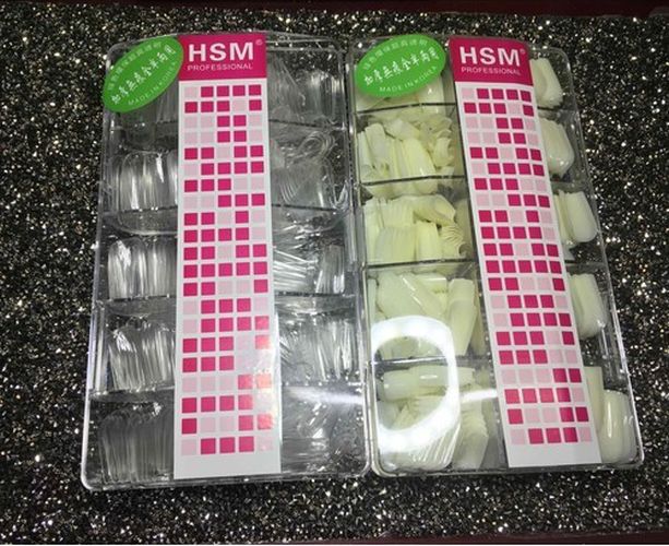 Móng HSM Bóng Form Vuông Hộp 500 Móng