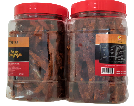 Combo 2 hộp khô bò que cây ngon Thu Ba (2x500gr)