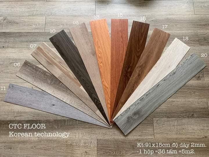5m2 Sàn Nhựa Vân Gỗ - SET 36 TẤM