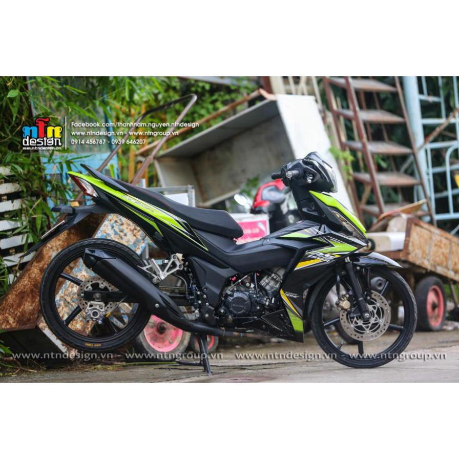 Tem rời Winner V1 mẫu RS 150 xanh lá đen