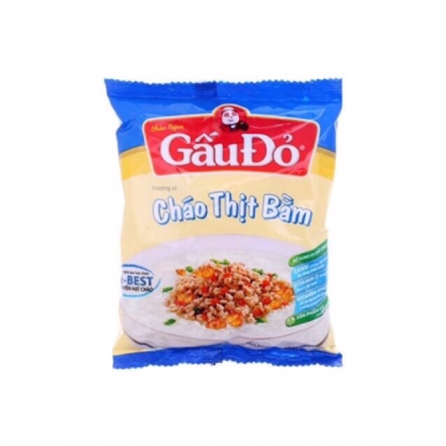 Bịch Cháo gấu đỏ Thịt Bầm 50gr