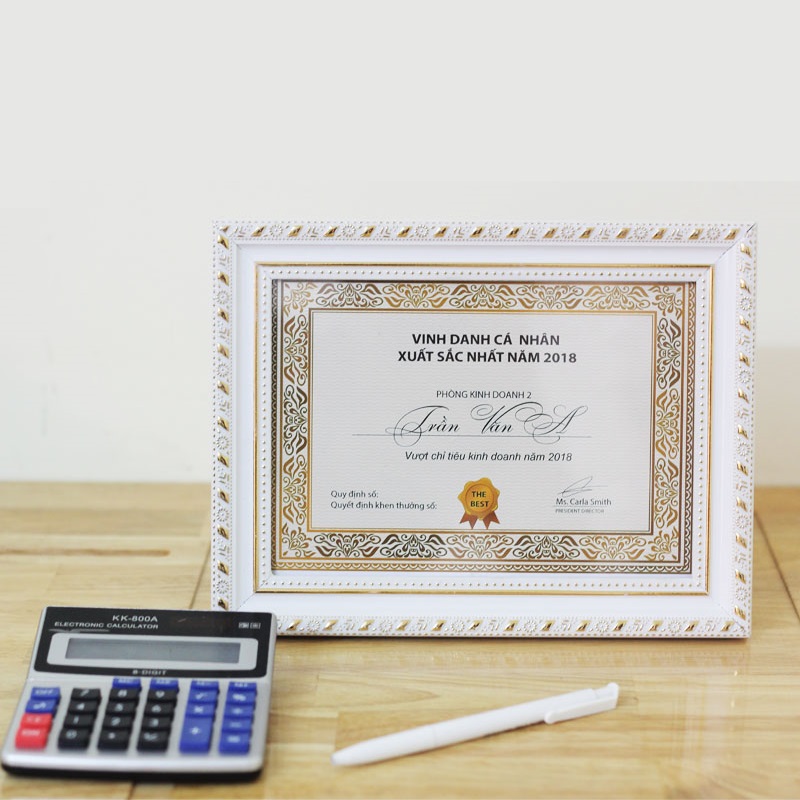 Khung Ảnh Bằng Khen A5 (15x21)