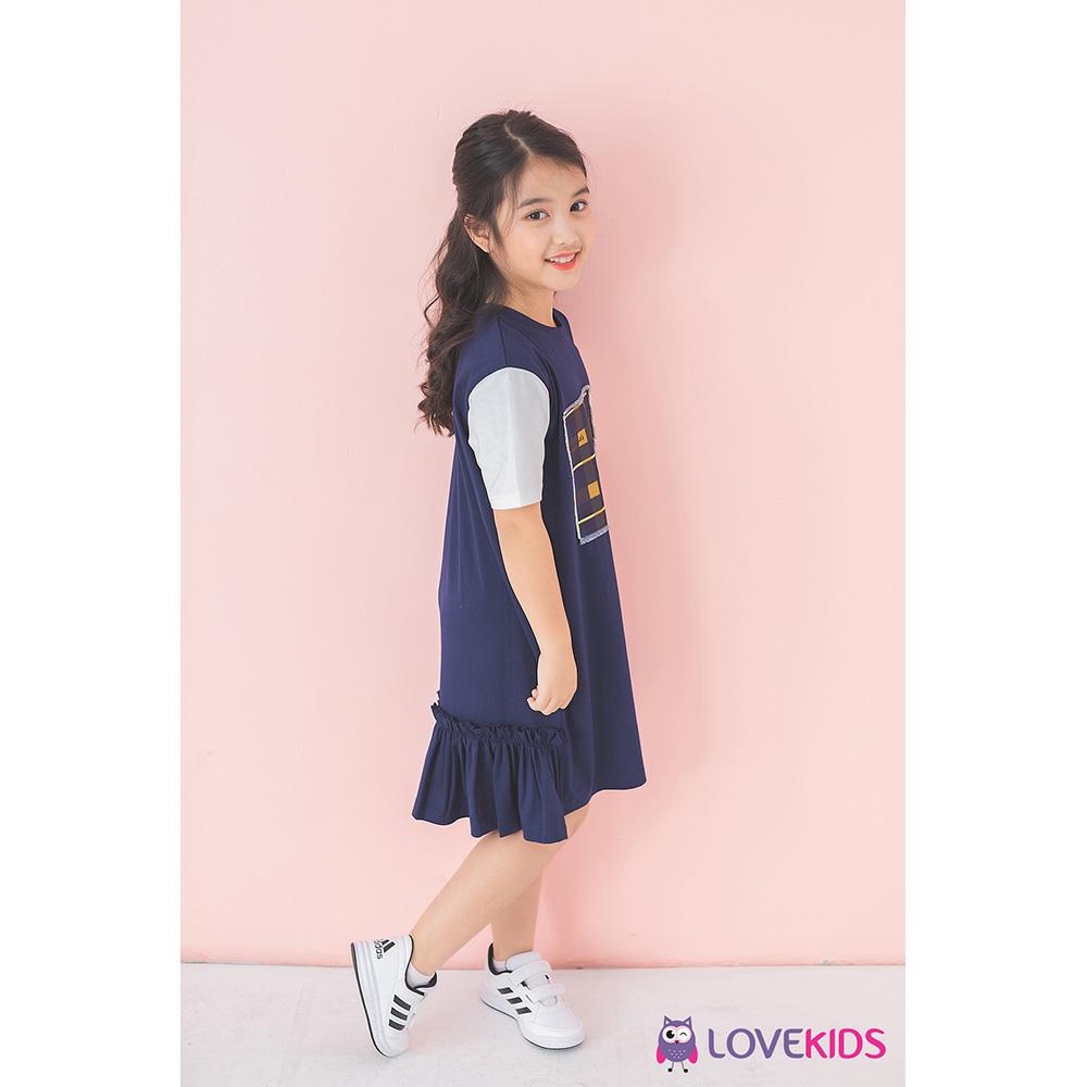Váy thun xẻ tà Harmony Lovekids
