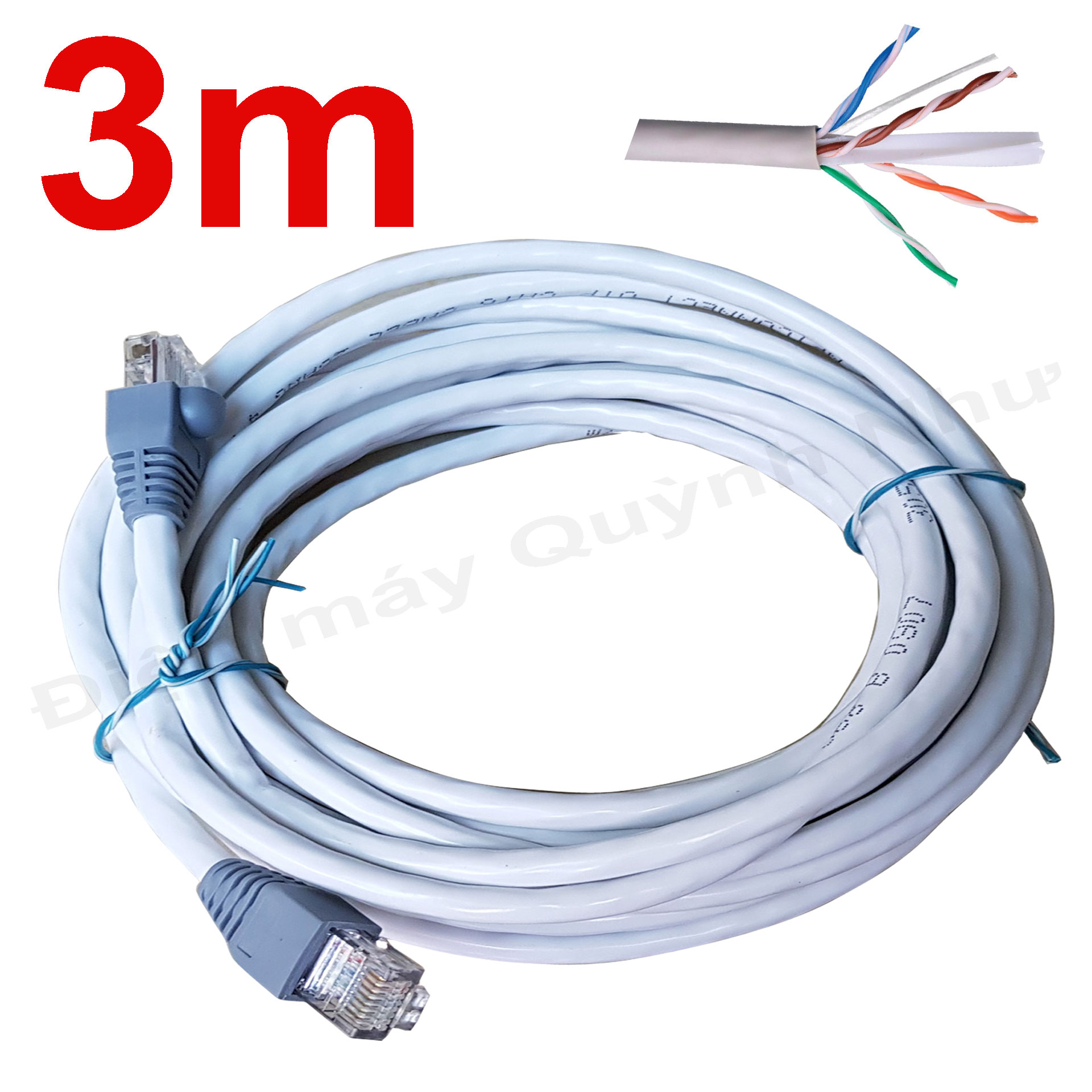 3m Dây mạng (cáp lan) CAT6 bấm sẵn 2 đầu