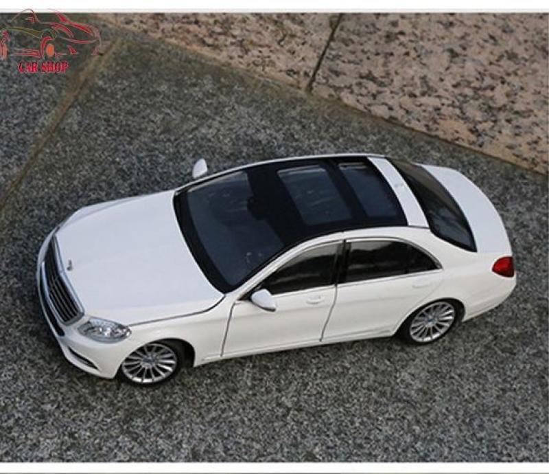 Xe Mô Hình - Mô hình xe Sắt Mercedes-Benz S500 Welly FX tỉ lệ 1:24 màu trắng