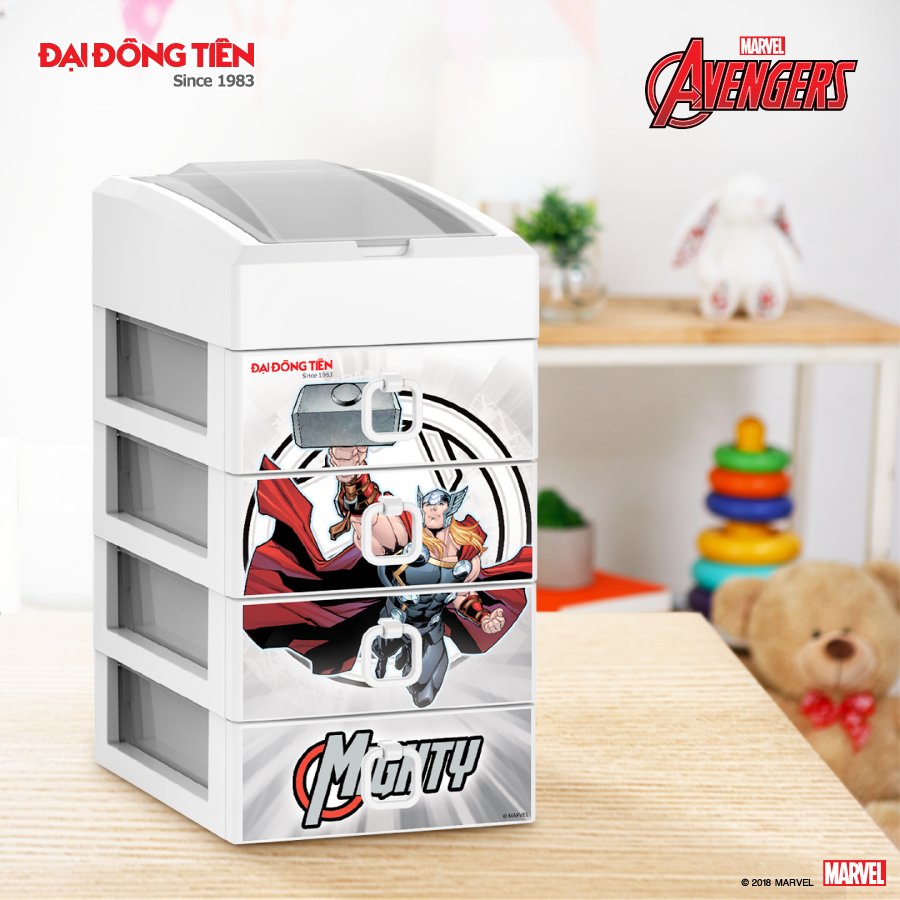 Tủ Nhựa 5 Ngăn Cao Cấp  Siêu Anh Hùng