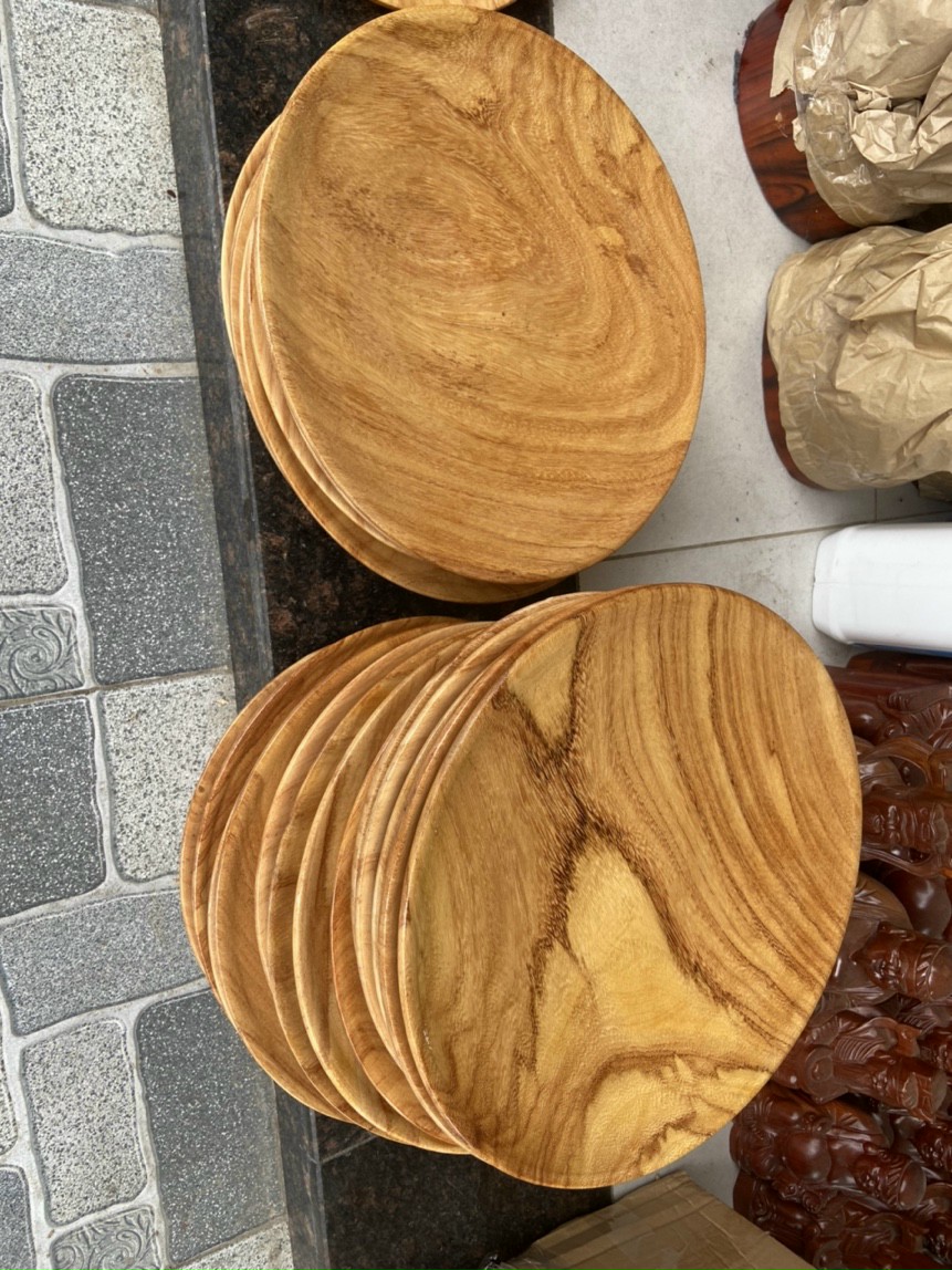 Chò gỗ 3 chân để dĩa trái cây gỗ gõ cao cấp