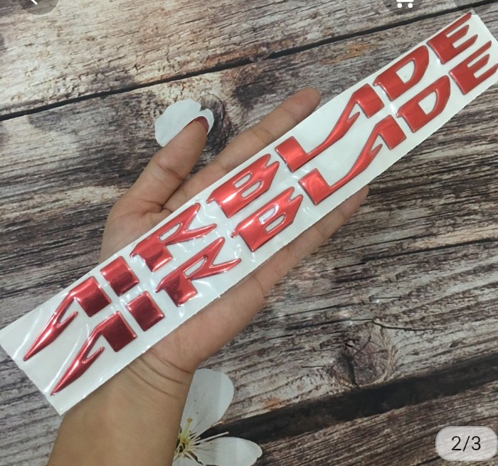 BỘ TEM NỔI DÁN XE AIR BLADE, CÁNH CHIM, LOGO