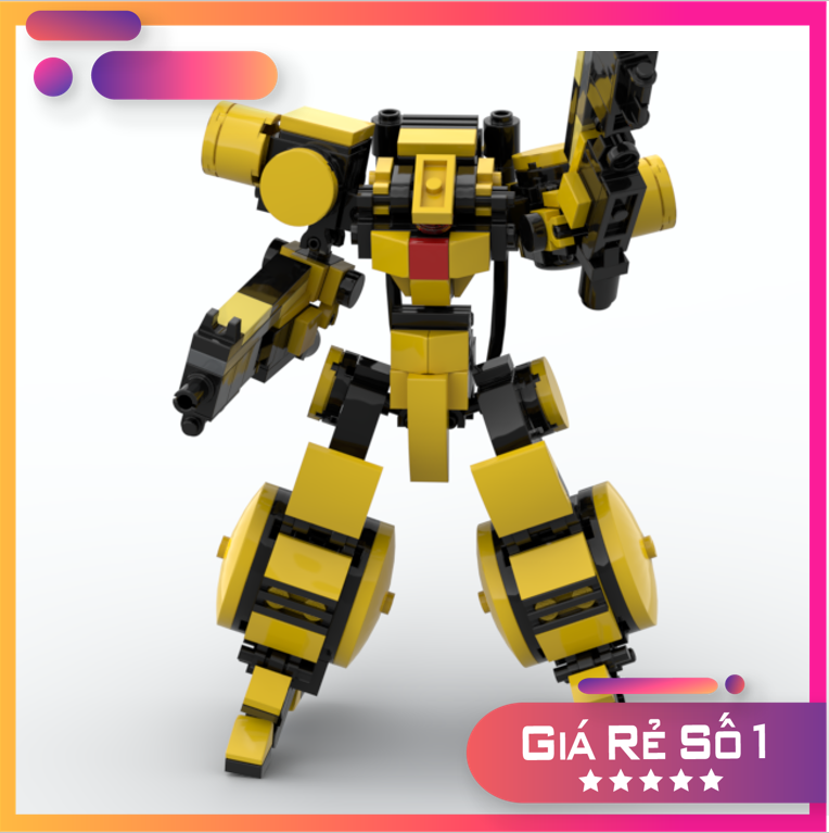 Le Go Đồ Chơi Lắp Ráp Robot Mech Moc Steel Yellow