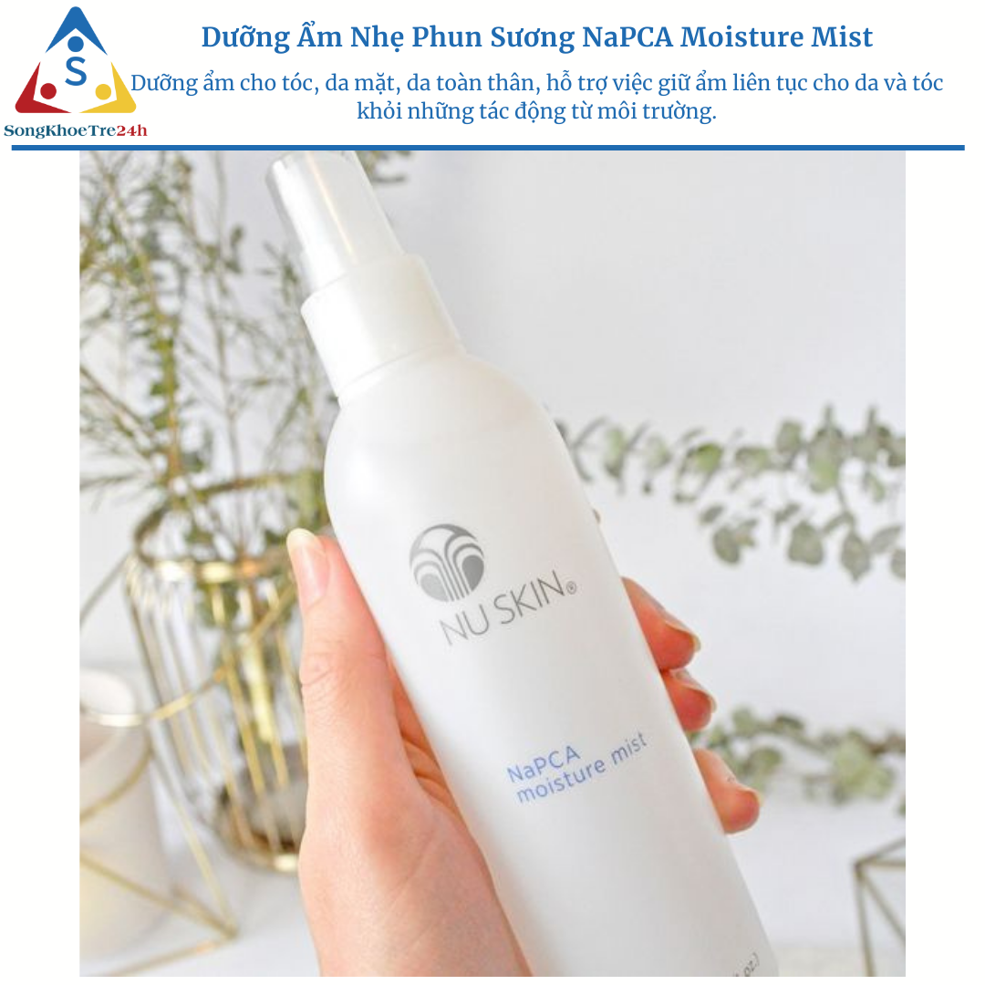 Dưỡng ẩm nhẹ dạng phun sương NaPCA Moisture Mist