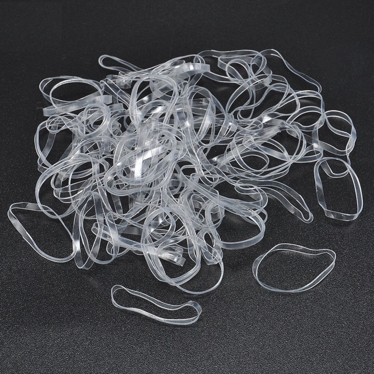 Túi 1kg thun (chun) cột tóc trong suốt Phụ Kiện 68