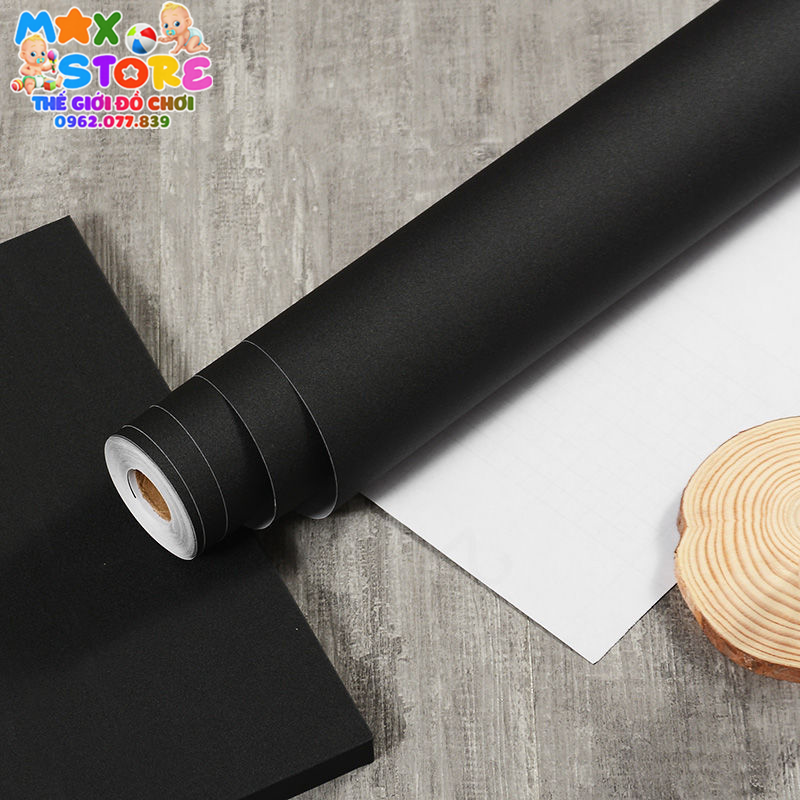 Decal Đen Nhám, Decan Sần Giấy Dán Màu Đen, Dán Bàn, Tủ