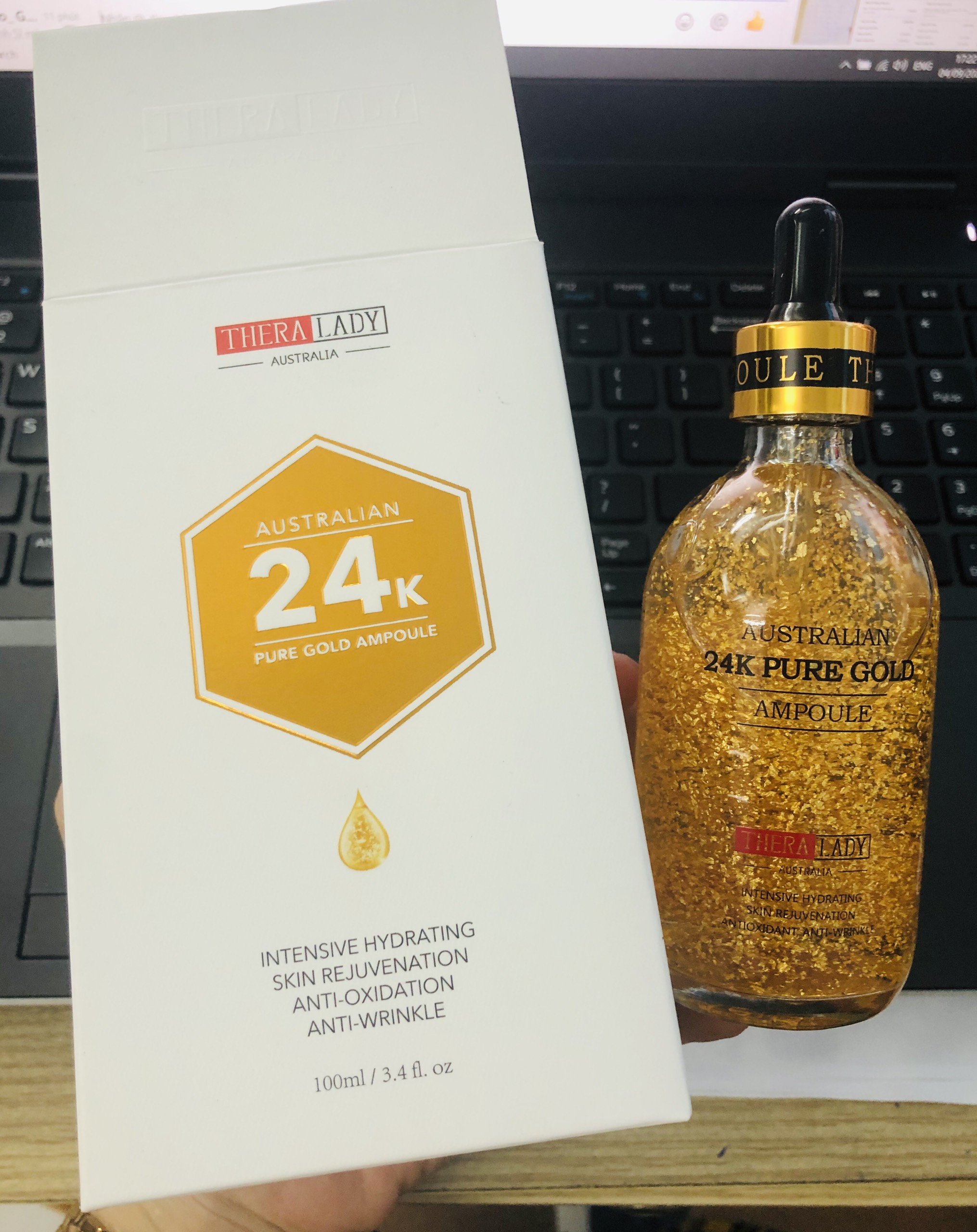 Tinh chất dưỡng da 24k Pure Gold Ampoule 100ml