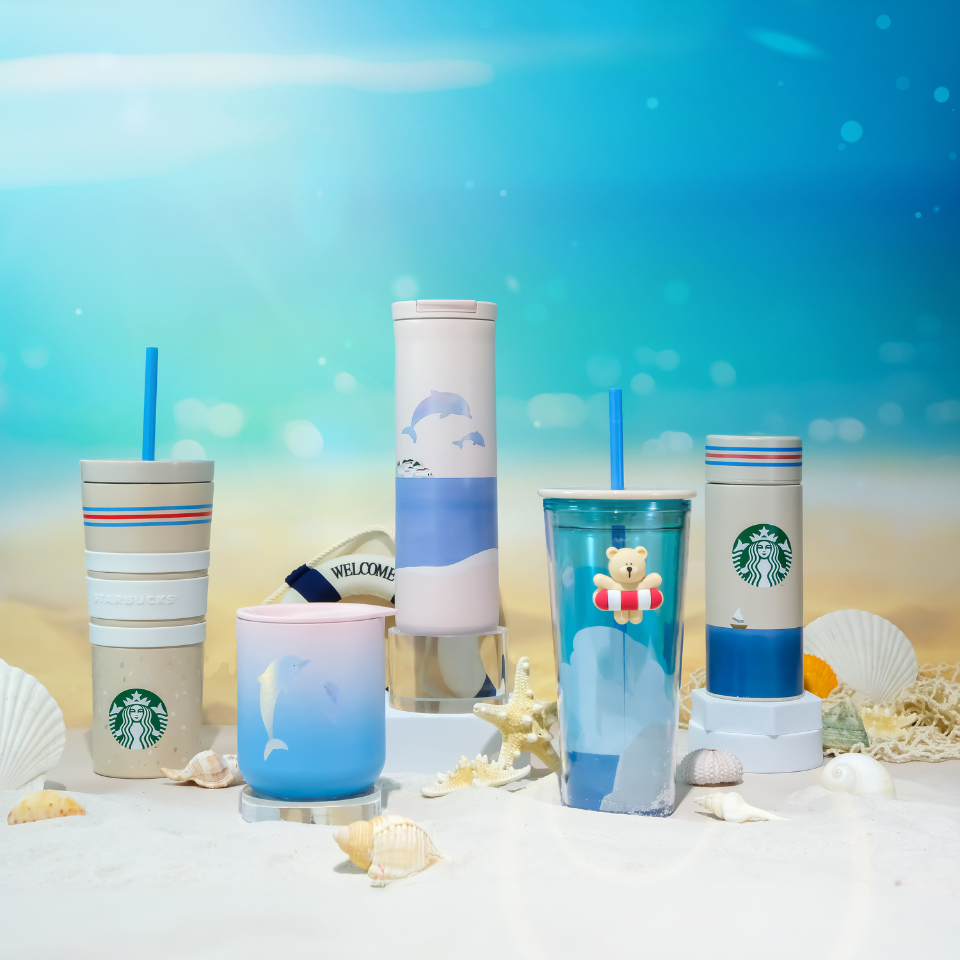 Ly Starbucks Cold Cup 16Oz (473ml) SS NATURAL SUM TERRAZZO