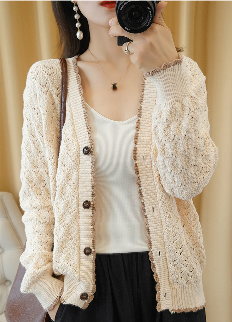 Áo Khoác Len Nữ Cardigan chất len mềm mịn