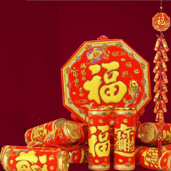 Dây pháo giả trang trí tết Size lớn 802