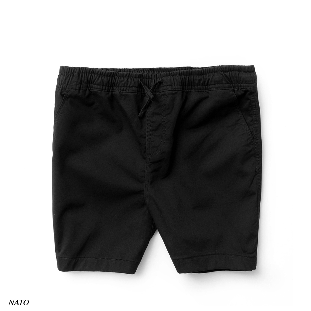 Quần short kaki nam lưng thun co giãn vải kaki cotton cao cấp trơn màu xám đen xanh đen navy nâu đẹp ngắn đùi nato