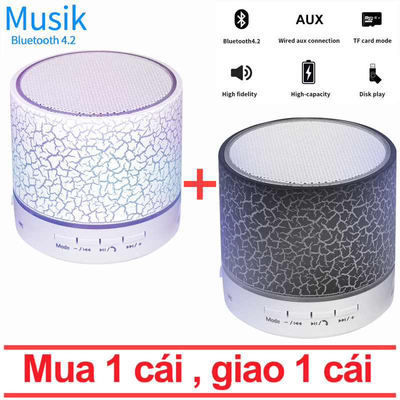 Mua 1 tặng 1 Loa mini Bluetooth hld 600 nháy theo nhạc