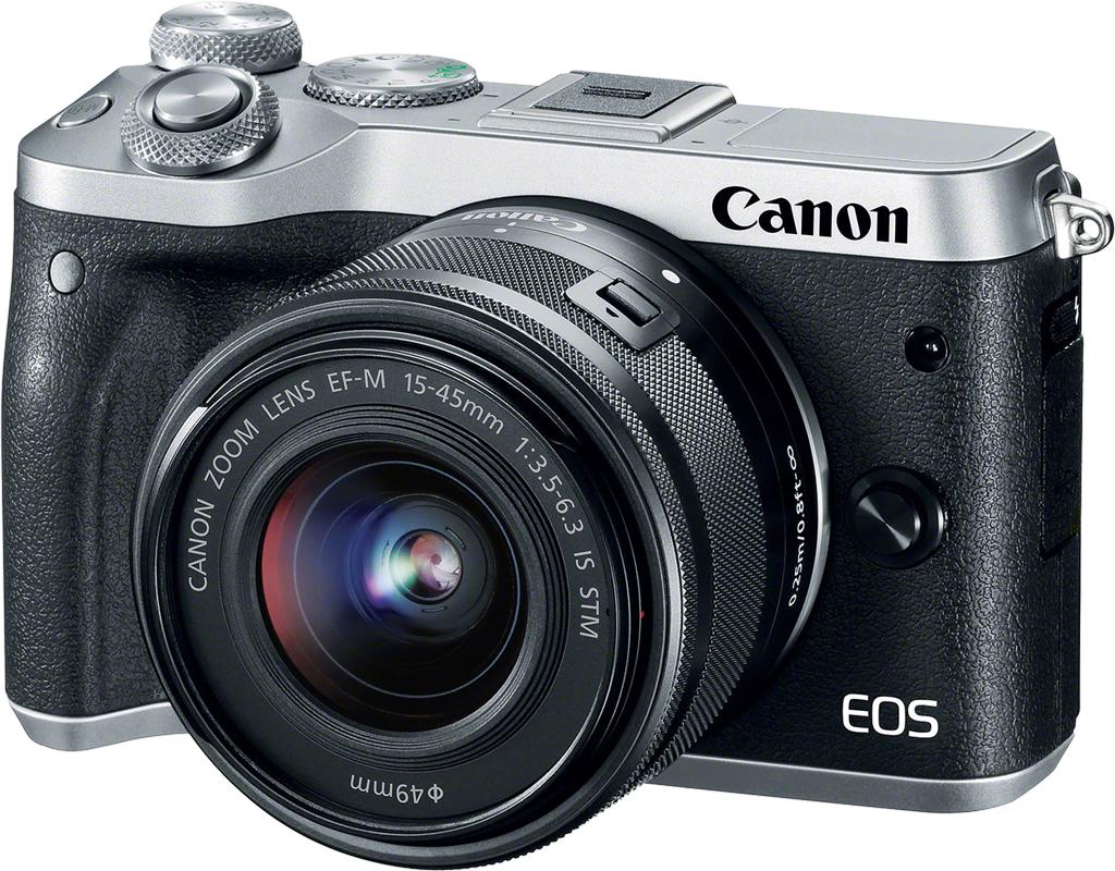 [Trả góp 0%]MÁY ẢNH CANON EOS M6 + LENS KIT 15-45MM - Bạc (Lê Bảo Minh)