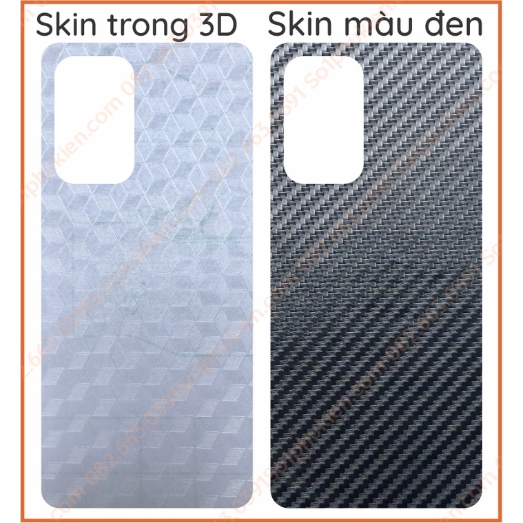 Miếng dán mặt lưng skin carbon samsung a53 5g / a73 5g