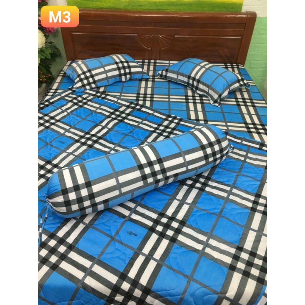 Bộ Chăn Ga Vỏ Gối Thun Hàn Quốc