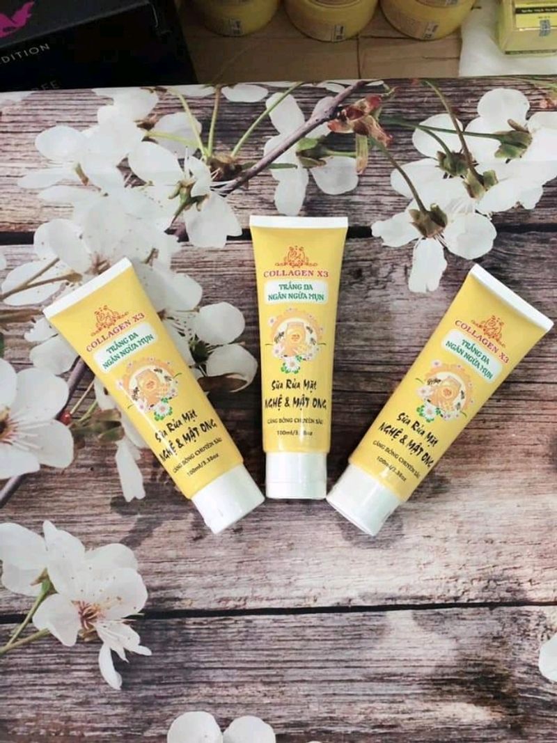 Sữa Rửa Mặt Nghệ và Mật Ong Collagen X3
