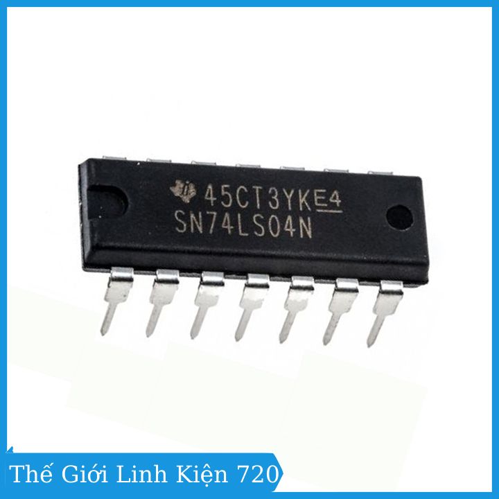Combo 2 IC 74LS04 Hex Inverter DIP14