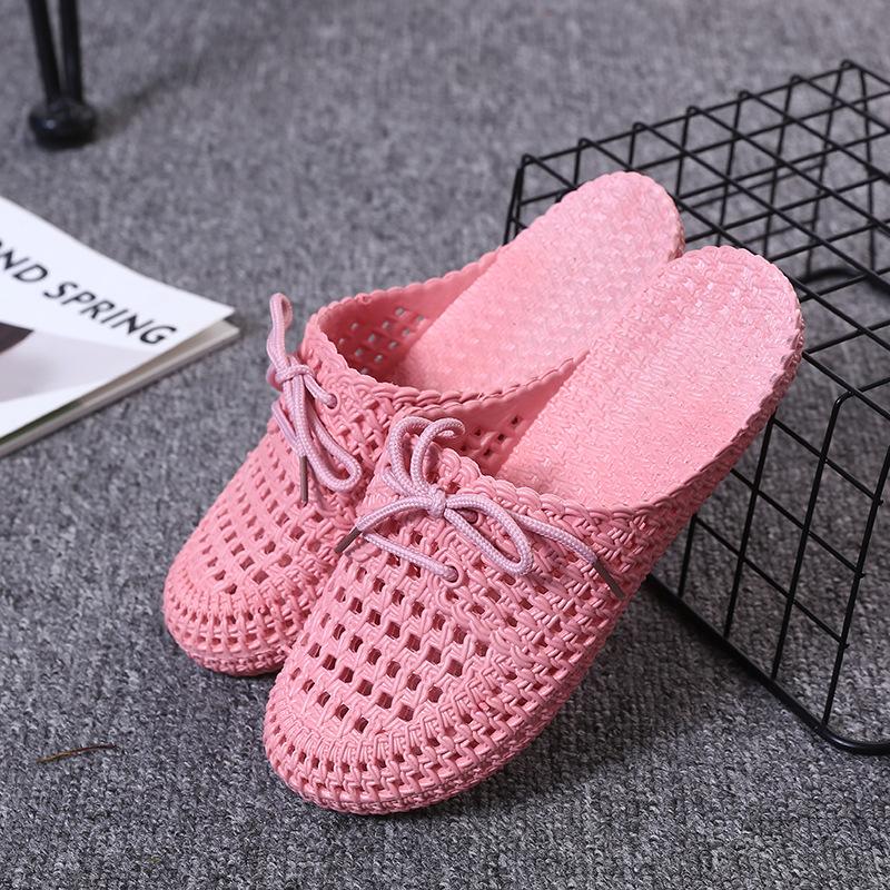 [Hoàn tiền 6%]Giày sục đi mưa đi biển màu đen, trắng, hồng, giày nhựa đi mưa chống trơn trượt size 36 đến 40 mẫu V168