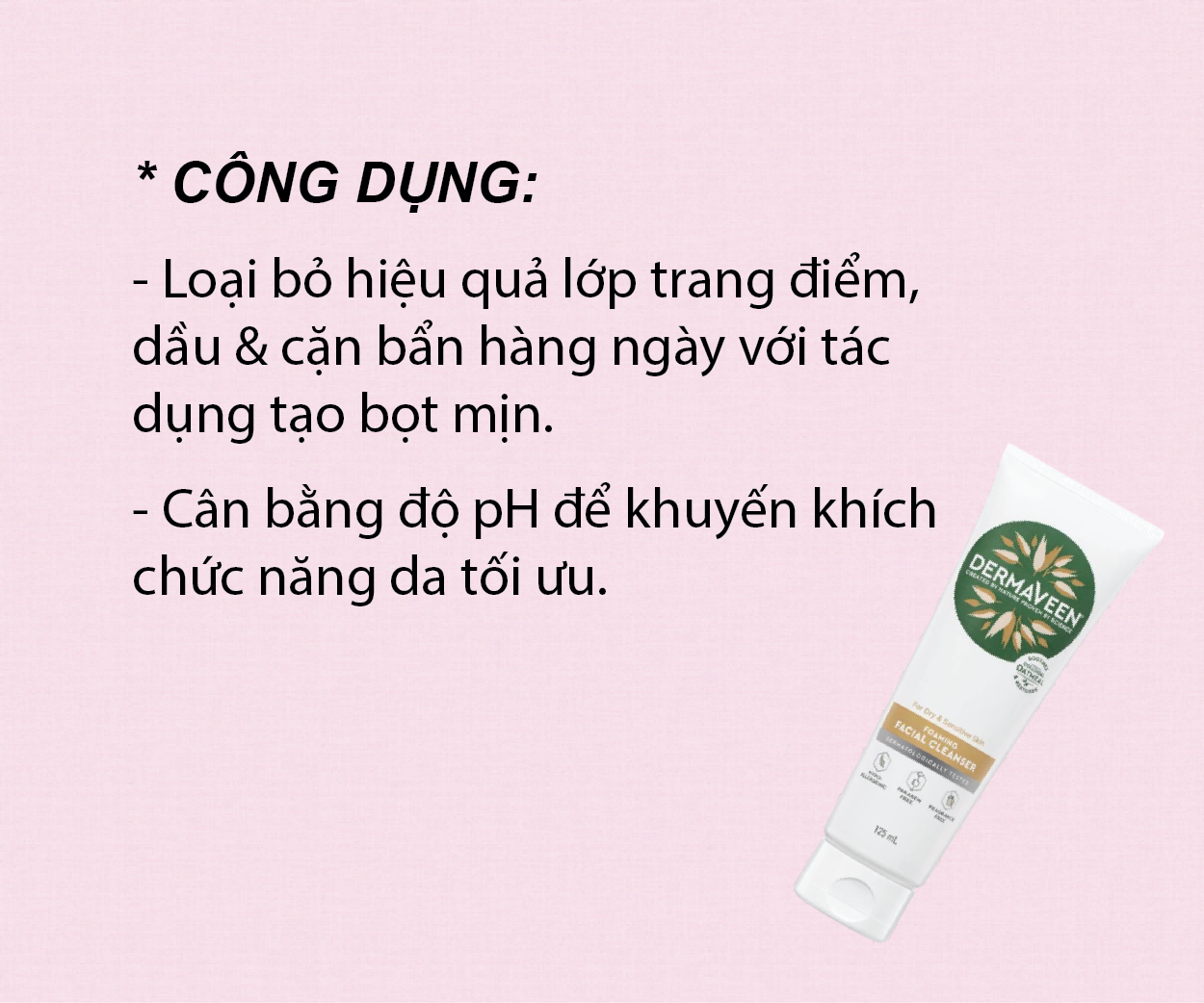 Sửa rửa mặt DermaVeen