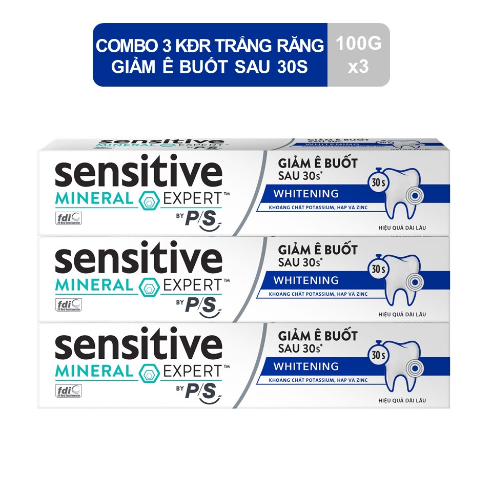 Kem đánh răng Sensitive Expert by P/S Whitening Trắng Răng 100g/hộp