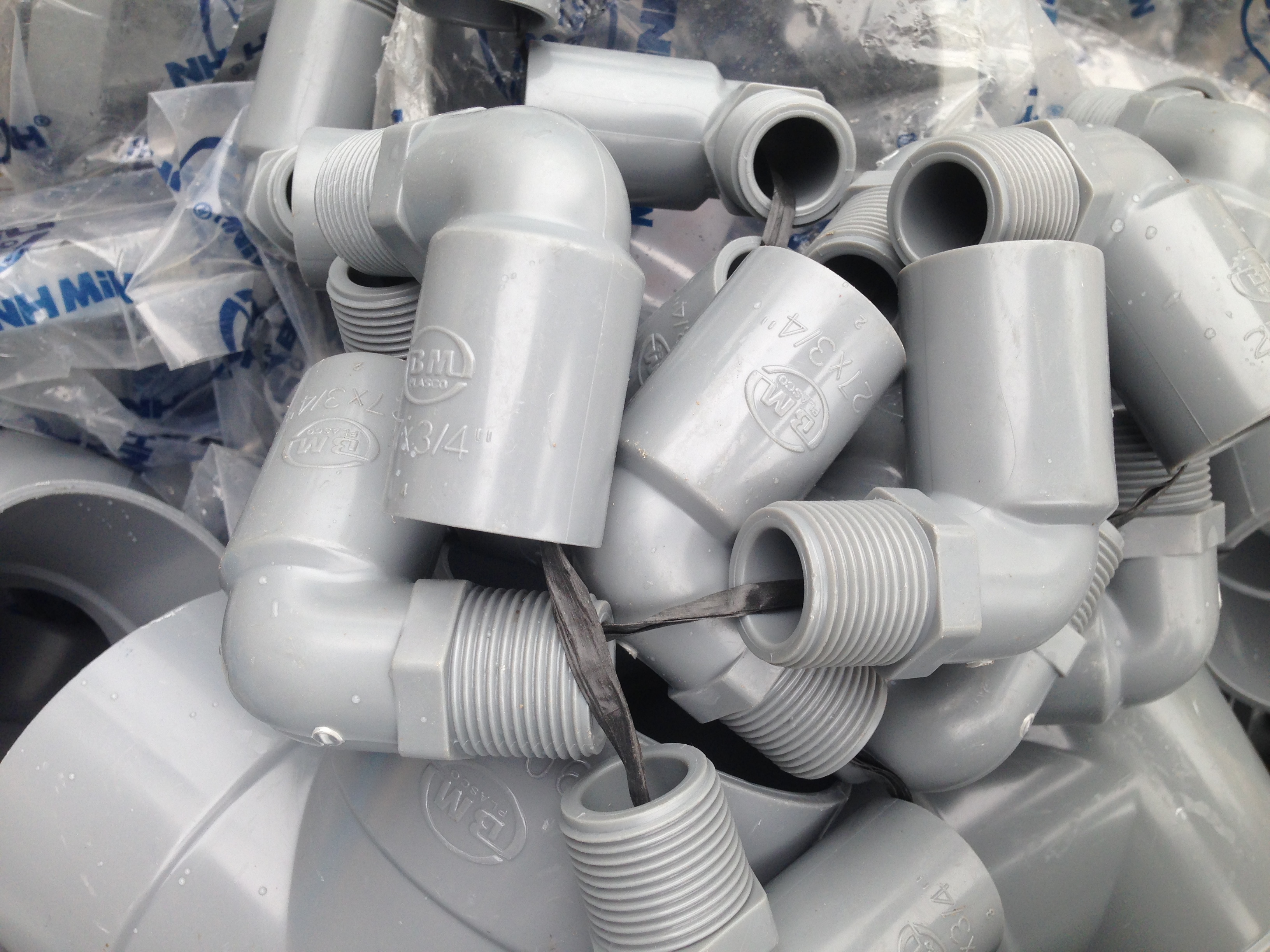 Phụ kiện 27 nhựa PVC Bình Minh( Co, nối, tê, lơi, ... )