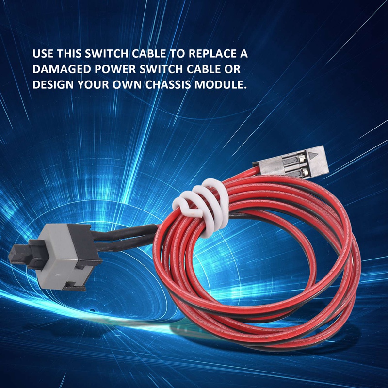 20.5" Long Power Button Switch Cable for PC Switches Reset Computer