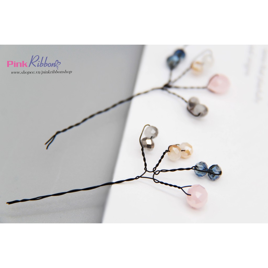 SET 2 CÁI -Cành Pha lê nhỏ làm phụ liệu may mặc, thời trang