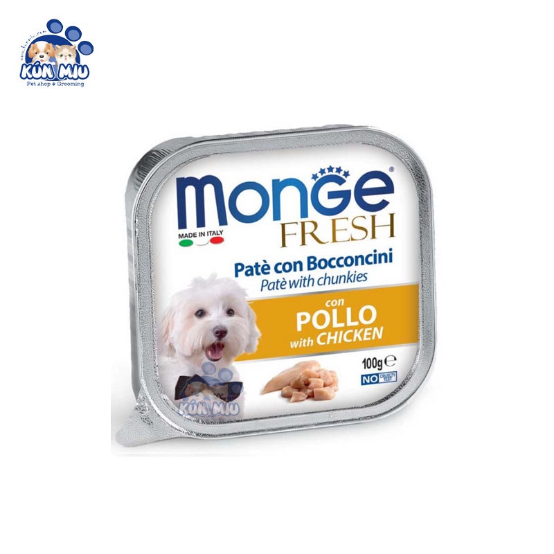 Pate Monge Cho CHÓ Nhiều Vị Thơm Ngon 100gr