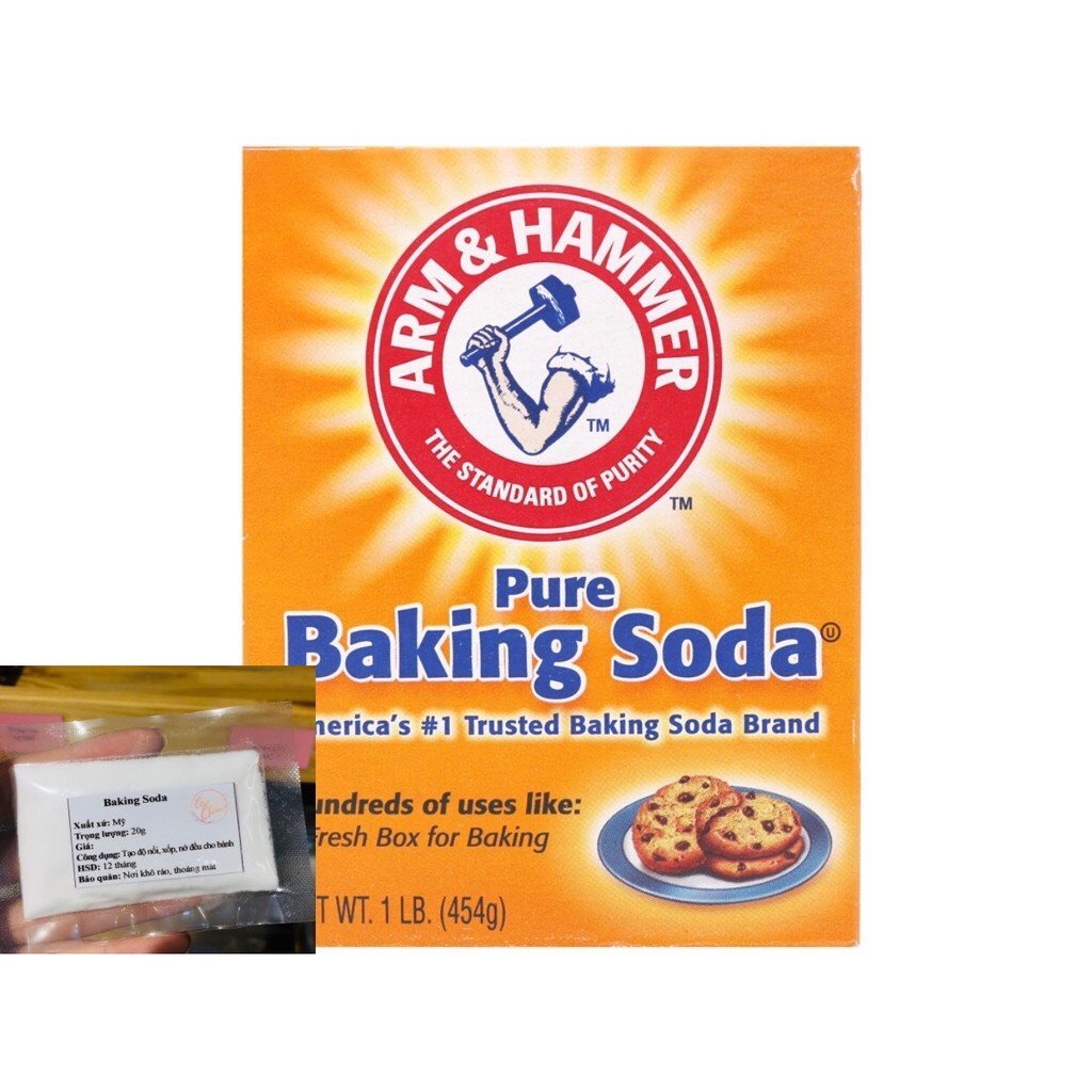 Baking Soda Arm&Hammer gói lẻ 20gr