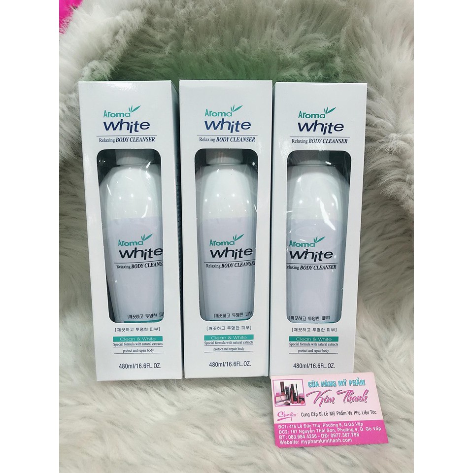 Sữa tắm trắng AROMA White 480ml