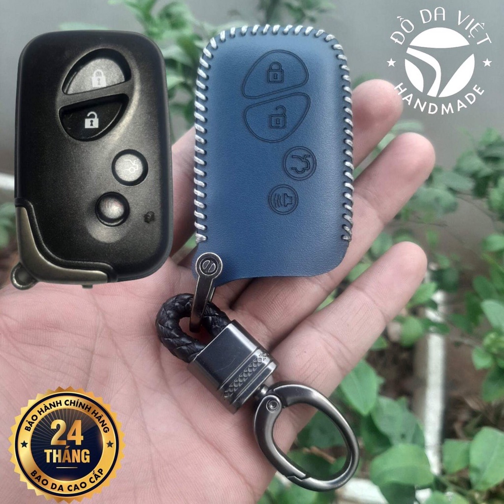Bao da chìa khoá Lexus handmade da thật (Lexus RX, GX, LX, ES...)  bảo hành 2 năm, da thậT