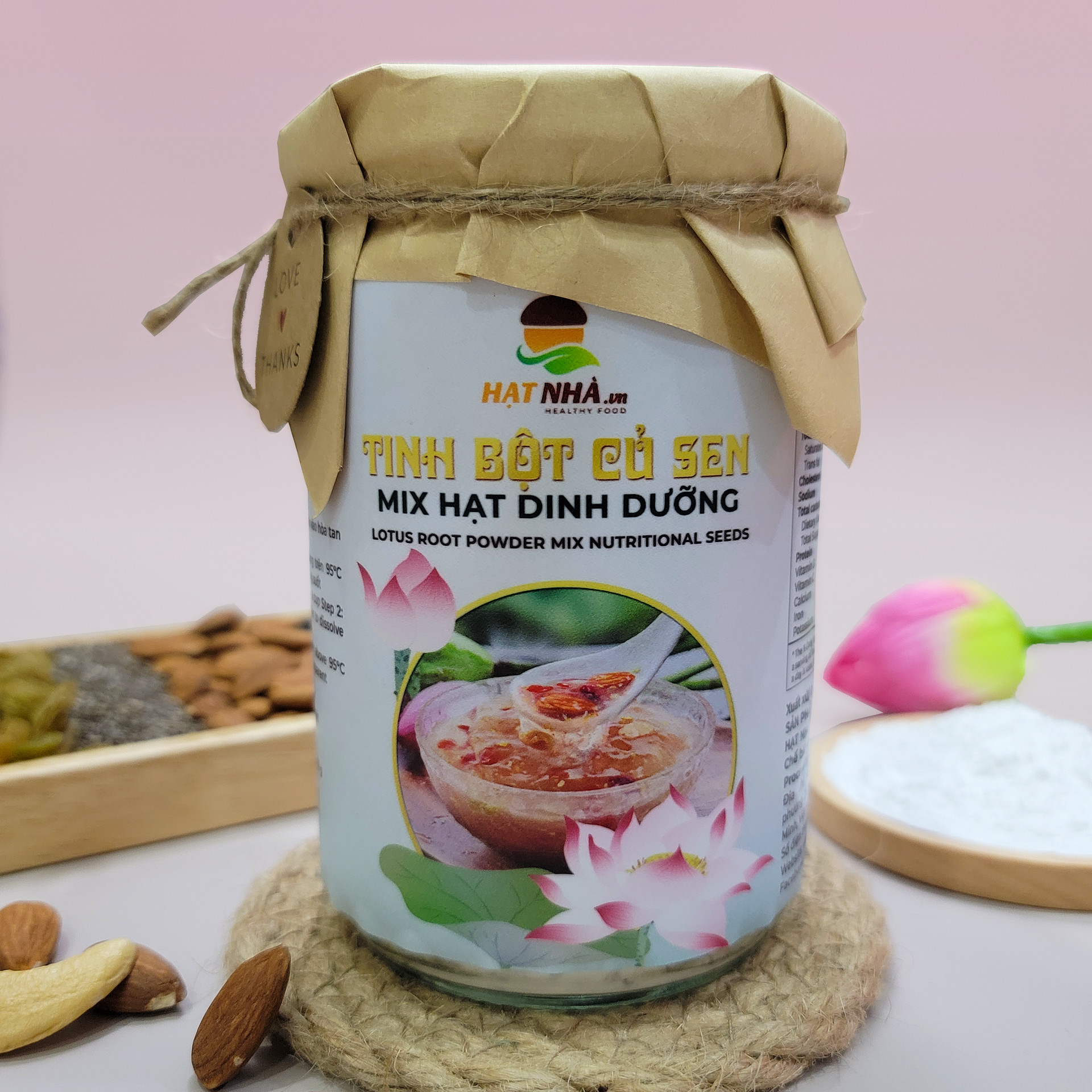 Tinh bột củ sen mix hạt dinh dưỡng, hàng made in Việt Nam