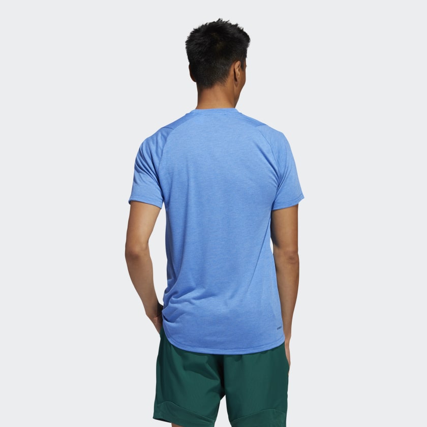 [CHÍNH HÃNG] Adidas TRAINING FreeLift Sport Prime Heather Tee Blue FL4633