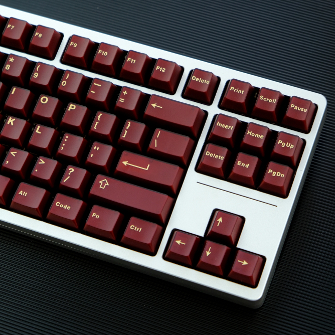 Keycap PAGY RED Aifei | Keycap Aifei Icon 121 nút ABS Double Shot
