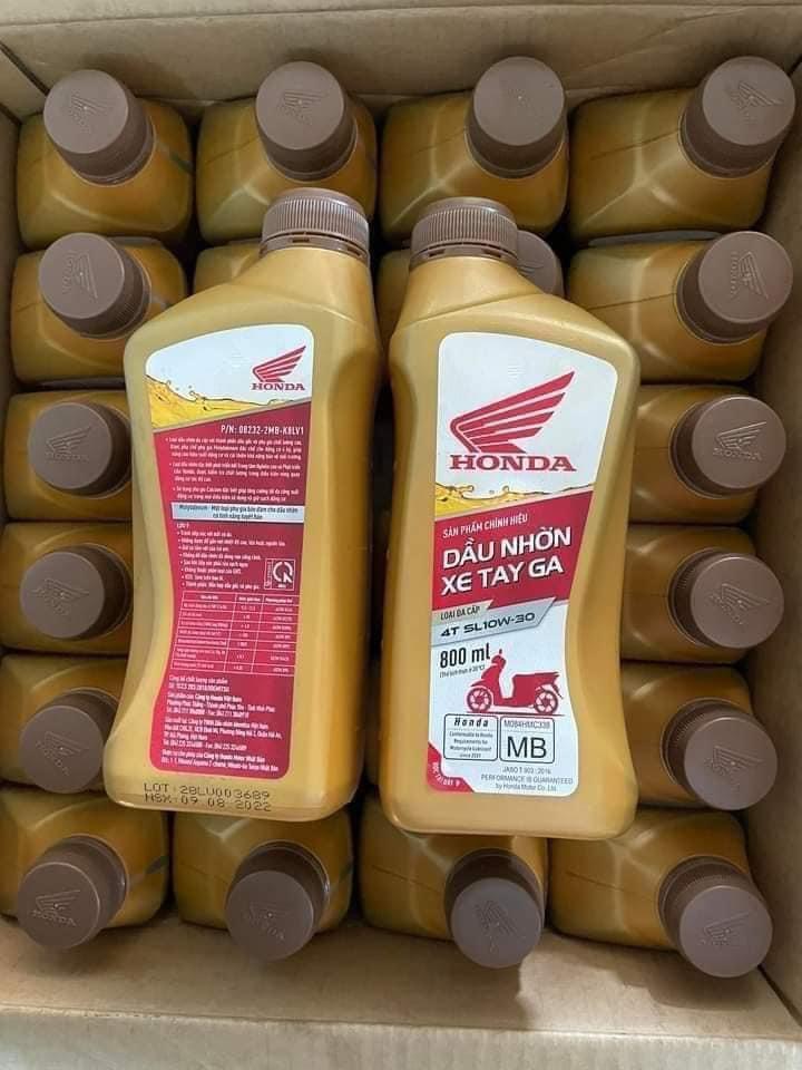 Dầu động cơ xe máy - Dầu nhờn Honda chính hiệu xe số - xe ga , Dầu nhớt Honda 800ml