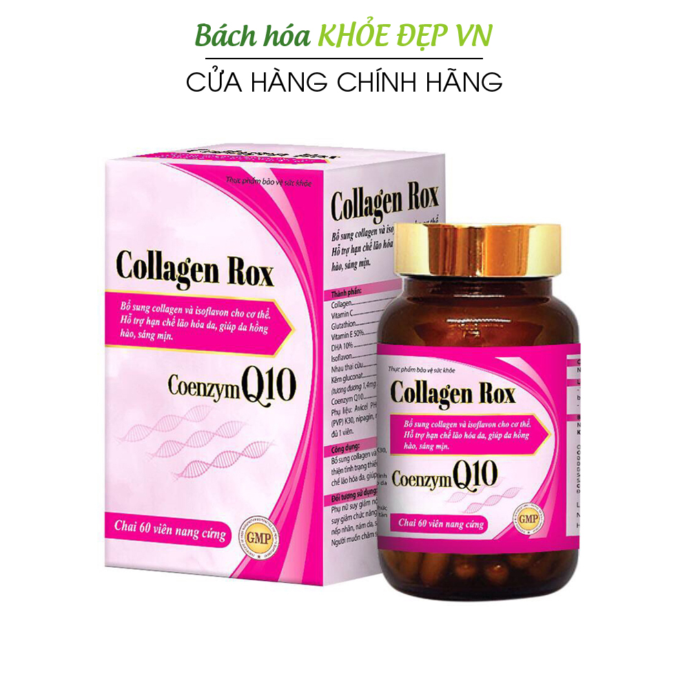 Viên uống đẹp da Collagen Rox tăng nội tiết tố nữ, giảm nám sạm da