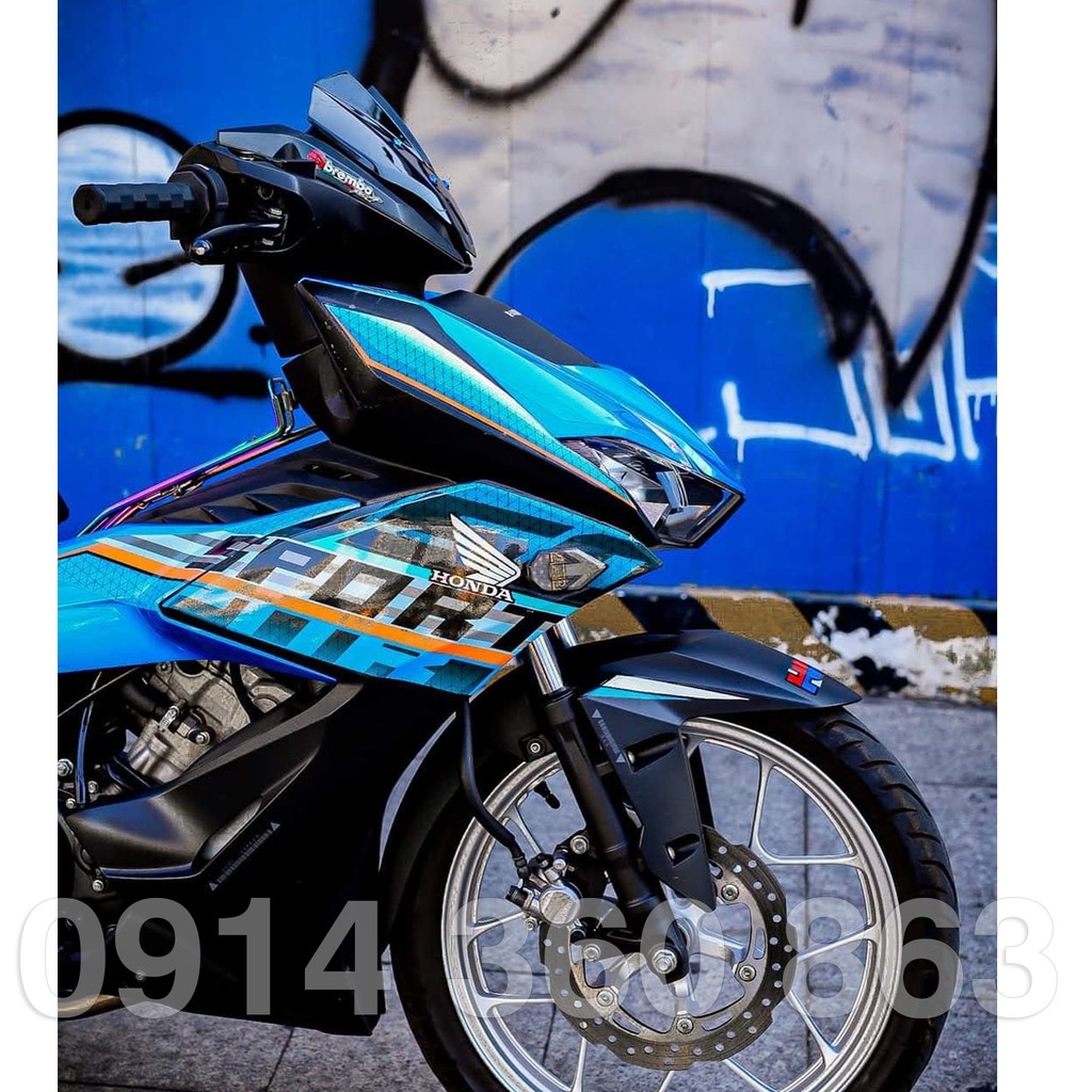 Mão chắn gió Winner X kiểu sừng 2021 Tem rời