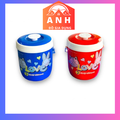 Ca giữ nhiệt tân lập thành 1l, ca đá mini giữ nhiệt 1l có quai xách, đựng nước đa, nước trai cây, trà sữa: