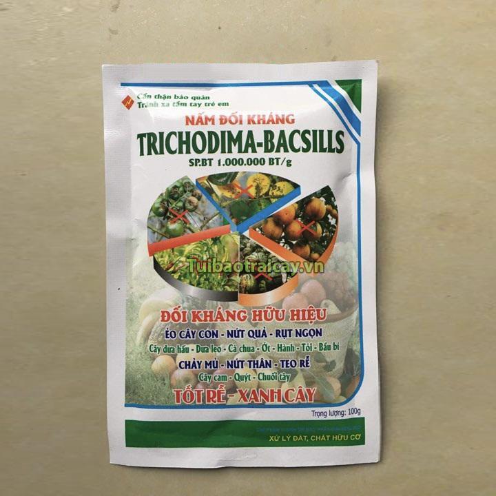 Phân bón nấm đối kháng Trichodima Bacsills trị ẻo cây, nứt quả