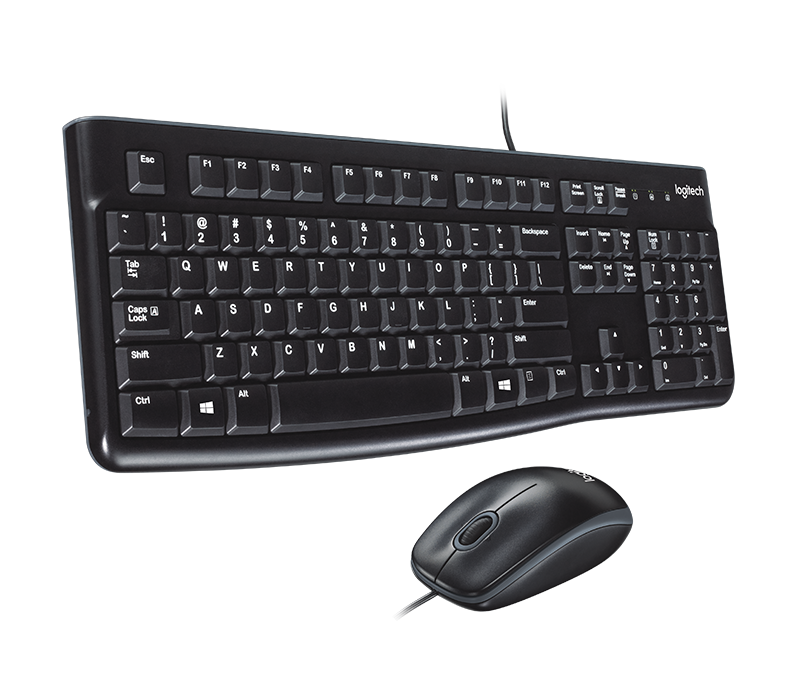 Bộ bàn phím và chuột LOGITECH Combo MK120 (Đen) Chính Hãng