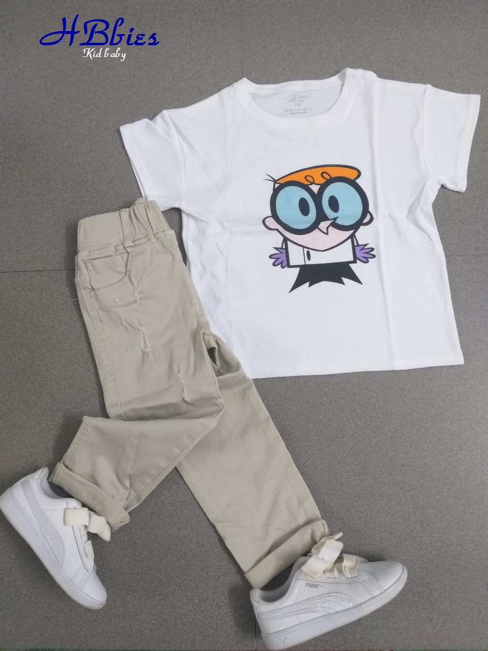 Áo thun cotton cho bé gái dễ thương