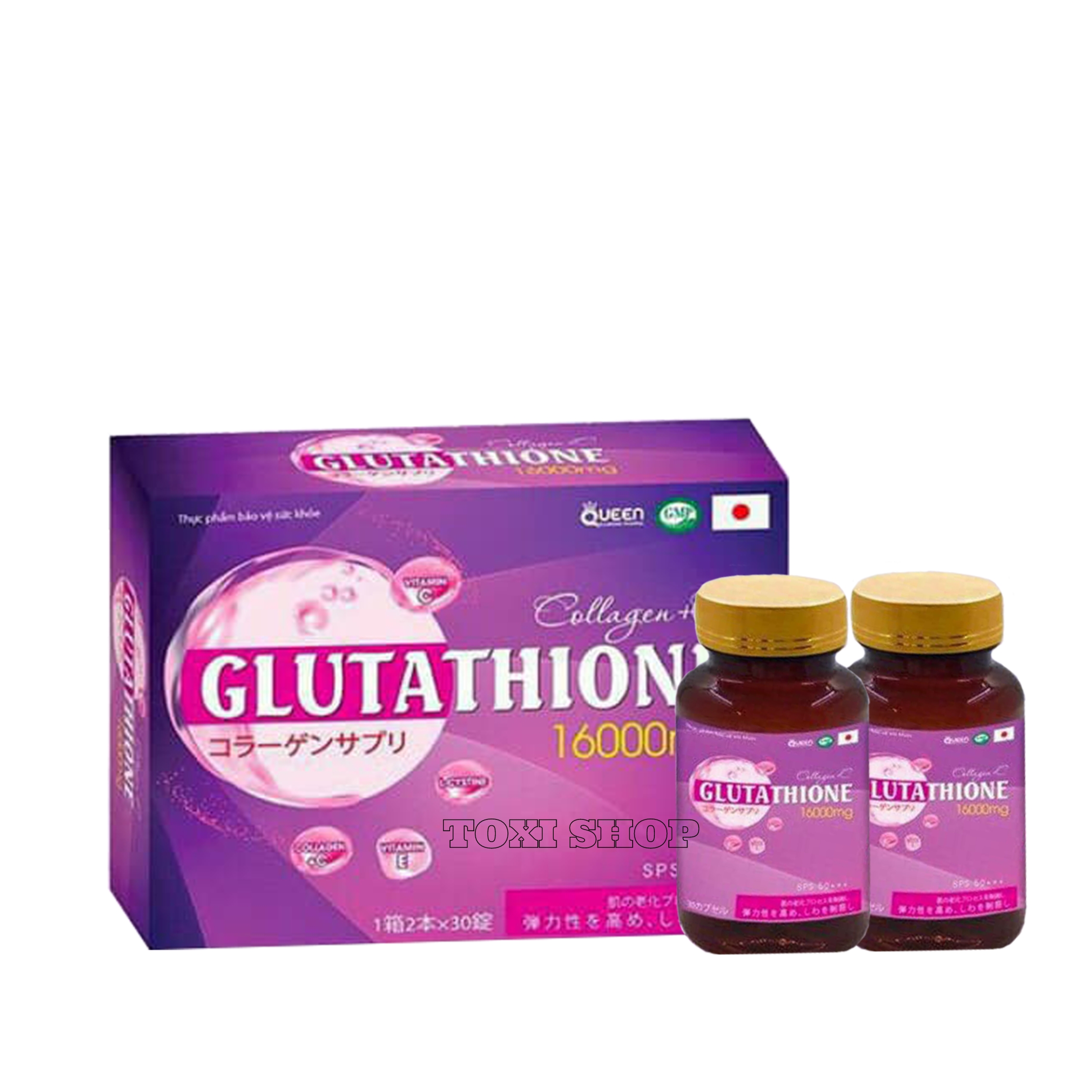 Glutathione 16000mg, Viên uống glutathione Collagen trắng da, nâng tone, giảm nám, thâm, sạm da, trắng da