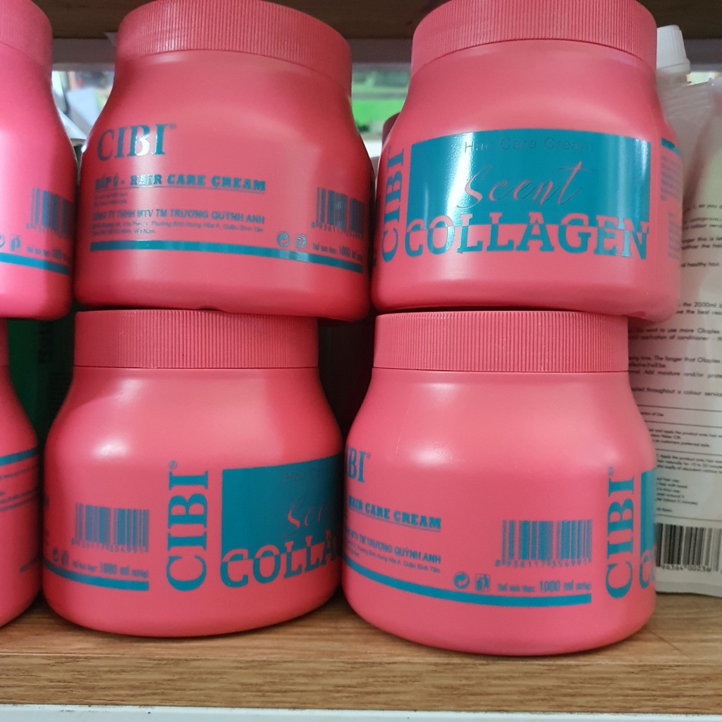 Hấp dầu ủ xả tóc collagen 1000ml Cibi , cấp ẩm , dưỡng phục hồi tóc khô