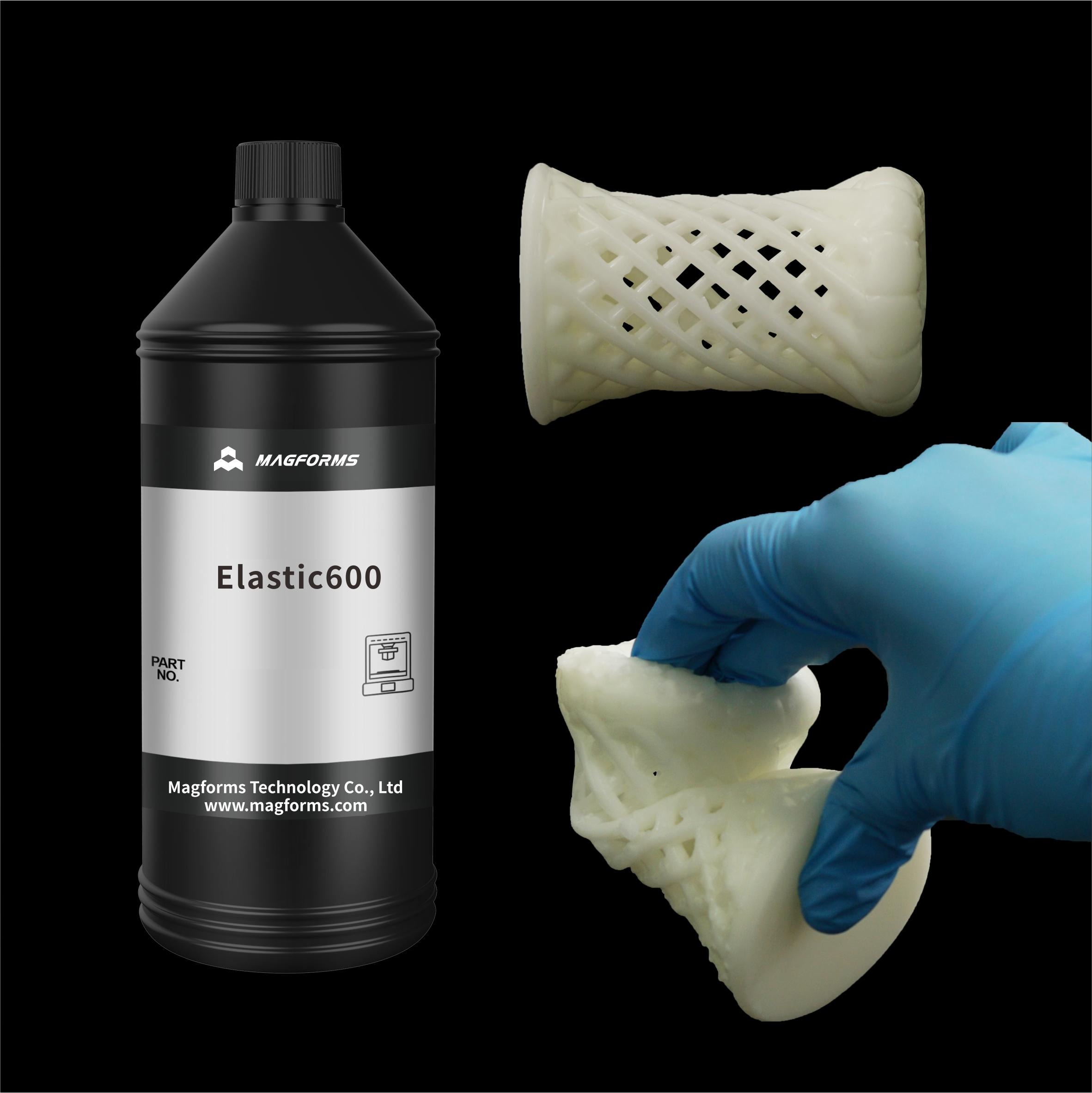 [Nhựa in 3D Resin DẺO] - Magforms Elastic600 Resin - Chai 1000ml - Flexible resin